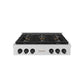 ZLINE Autograph Edition 36 in. Paramount Gas Rangetop with 6 Burner DuoPro™ Cooktop in Stainless Steel and Matte Black Accents, Open Box-Great Condition