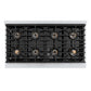 ZLINE Autograph Edition 48 in. Paramount Gas Rangetop with 8 Burner DuoPro™ Cooktop in Stainless Steel and Polished Gold Accents, Open Box-Good Condition