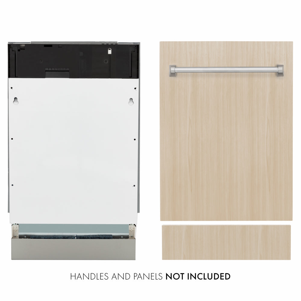 ZLINE 18 in. Tallac Series 3rd Rack Dishwasher with Auto Door Open Drying, 51dBa, Panel Ready (DWV-18)