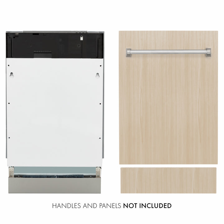 ZLINE 18 in. Tallac Series 3rd Rack Dishwasher with Auto Door Open Drying, 51dBa, Panel Ready (DWV-18)