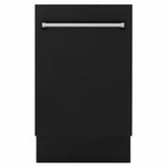 ZLINE 18 in. Tallac Series 3rd Rack Dishwasher with Auto Door Open Drying, 51dBa, Black Matte Panel (DWV-BLM-18) main image.