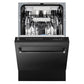 ZLINE 18 in. Tallac Series 3rd Rack Dishwasher with Auto Door Open Drying, 51dBa, Black Stainless Steel Panel (DWV-BS-18)
