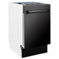 ZLINE 18 in. Tallac Series 3rd Rack Dishwasher with Auto Door Open Drying, 51dBa, Black Stainless Steel Panel (DWV-BS-18)