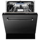 ZLINE 24 in. Tallac Series 3rd Rack Dishwasher with Auto Door Open Drying, 51dBa, Black Stainless Steel Panel (DWV-BS-24)