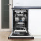 ZLINE 18 in. Tallac Series 3rd Rack Dishwasher with Auto Door Open Drying, 51dBa, Hand-Hammered Copper Panel (DWV-HH-18)