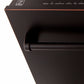 ZLINE 18 in. Tallac Series 3rd Rack Dishwasher with Auto Door Open Drying, 51dBa, Oil-Rubbed Bronze Panel (DWV-ORB-18) close-up, handle location.