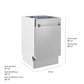 ZLINE 18 in. Tallac Series 3rd Rack Dishwasher with Auto Door Open Drying, 51dBa, Satin Stainless Steel Panel (DWV-SN-18)