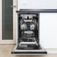 ZLINE 18 in. Tallac Series 3rd Rack Dishwasher with Auto Door Open Drying, 51dBa, Satin Stainless Steel Panel (DWV-SN-18)