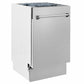 ZLINE 18 in. Tallac Series 3rd Rack Dishwasher with Auto Door Open Drying, 51dBa, Satin Stainless Steel Panel (DWV-SN-18)