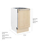 ZLINE 18 in. Tallac Series 3rd Rack Dishwasher with Auto Door Open Drying, 51dBa, Unfinished Wood Panel (DWV-UF-18)