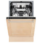 ZLINE 18 in. Tallac Series 3rd Rack Dishwasher with Auto Door Open Drying, 51dBa, Unfinished Wood Panel (DWV-UF-18)