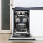 ZLINE 18 in. Tallac Series 3rd Rack Dishwasher with Auto Door Open Drying, 51dBa, White Matte Panel (DWV-WM-18)