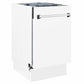ZLINE 18 in. Tallac Series 3rd Rack Dishwasher with Auto Door Open Drying, 51dBa, White Matte Panel (DWV-WM-18)