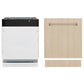 ZLINE Autograph Edition 24 in. Tallac Series 3rd Rack Dishwasher with Auto Door Open Drying, 51dBa, Panel Ready with Champagne Bronze Handle (DWVZ-24-CB)