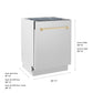 ZLINE Autograph Edition 24 in. Tallac Series 3rd Rack Dishwasher with Auto Door Open Drying, 51dBa, Stainless Steel Panel with Polished Gold Handle (DWVZ-304-24-G)
