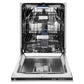 ZLINE Autograph Edition 24 in. Tallac Series 3rd Rack Dishwasher with Auto Door Open Drying, 51dBa, Stainless Steel Panel with Polished Gold Handle (DWVZ-304-24-G)