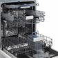 ZLINE 24 in. Tallac Series 3rd Rack Dishwasher with Auto Door Open Drying, 51dBa, Black Matte Panel (DWV-BLM-24)
