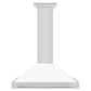 ZLINE 36 in. Stainless Steel Range Hood with Stainless Steel Handle and Color Options (KB4STX-36) front.
