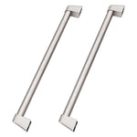 ZLINE Touchstone Refrigerator Drawer Helix Handles (Set of 2) in Stainless Steel (RDHOZ-24-K-ST)