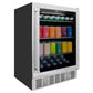 ZLINE 24 in. Monument 154 Can Beverage Fridge in Stainless Steel, Open Box-Good Condition
