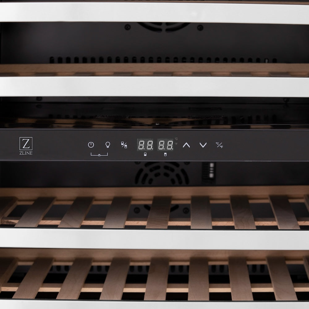 ZLINE Kitchen Package with Refrigeration, 48 in. Stainless Steel Dual Fuel Range, 36 in. Range Hood, Microwave Drawer, 24 in. Tall Tub Dishwasher and Wine Cooler (6KPR-RARH48-MWDWV-RWV)