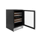 ZLINE 24 in. Monument Dual Zone 44 Bottle Wine Cooler with Wood Shelves in Stainless Steel, Open Box-Good Condition