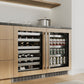 ZLINE 24 in. Touchstone 151 Can Beverage Fridge with Panel Ready Glass Door, Open Box-Good Condition