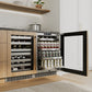 ZLINE 24 in. Touchstone 151 Can Beverage Fridge with Panel Ready Glass Door, Open Box-Good Condition