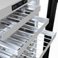 ZLINE 24 in. Touchstone Dual Zone 44 Bottle Wine Cooler with Panel Ready Glass Door, Open Box-Good Condition