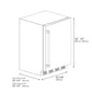 ZLINE 24 in. Touchstone 151 Can Beverage Fridge with Solid Stainless Steel Door, Open Box-Great Condition