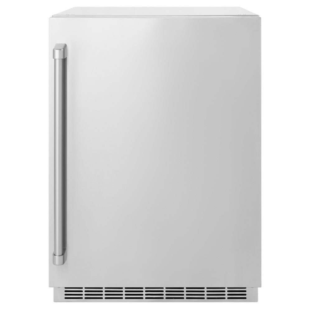ZLINE 24 in. Touchstone 151 Can Beverage Fridge with Solid Stainless Steel Door, Open Box-Good Condition