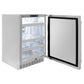 ZLINE 24 in. Touchstone 151 Can Beverage Fridge with Solid Stainless Steel Door, Open Box-Good Condition