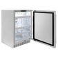 ZLINE 24 in. Touchstone 151 Can Beverage Fridge with Solid Stainless Steel Door, Open Box-Great Condition