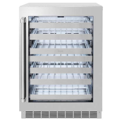 ZLINE 24 in. Touchstone Dual Zone 44 Bottle Wine Cooler with Stainless Steel Glass Door, Open Box-Great Condition