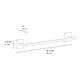 ZLINE Palisades 18 in. Towel Rail in Brushed Nickel (RBCN1-TR18-BN) dimensional diagram.