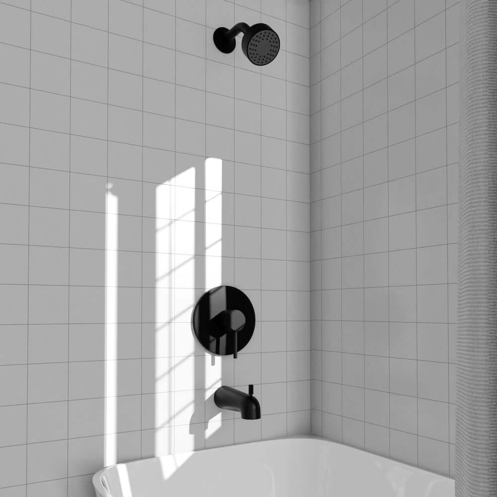 ZLINE Palisades Elegant Shower System in Matte Black (RBCN1-SHS-MB)