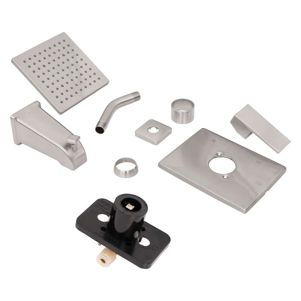 ZLINE Palisades Modern Shower System in Brushed Nickel (RBCN2-SHS-BN)
