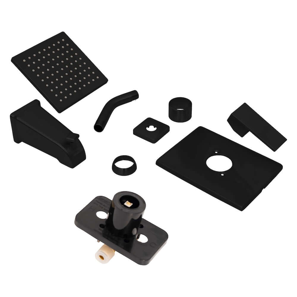 ZLINE Palisades Modern Shower System in Matte Black (RBCN2-SHS-MB)