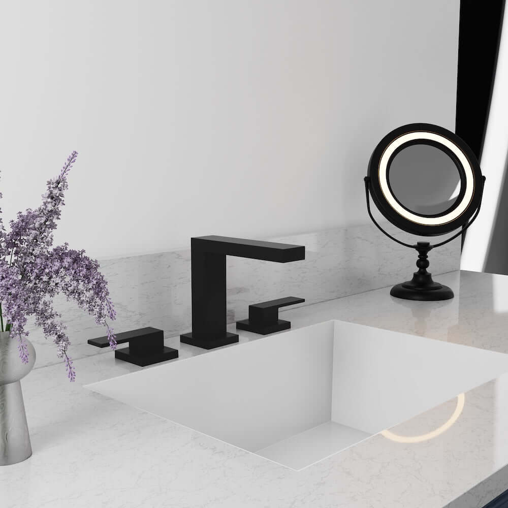 ZLINE Palisades Modern Widespread Bath Faucet in Matte Black (RBCN3-BF-MB)