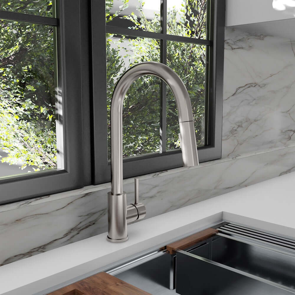 ZLINE Palisades Pull Down Kitchen Faucet in Brushed Nickel (RBCN1