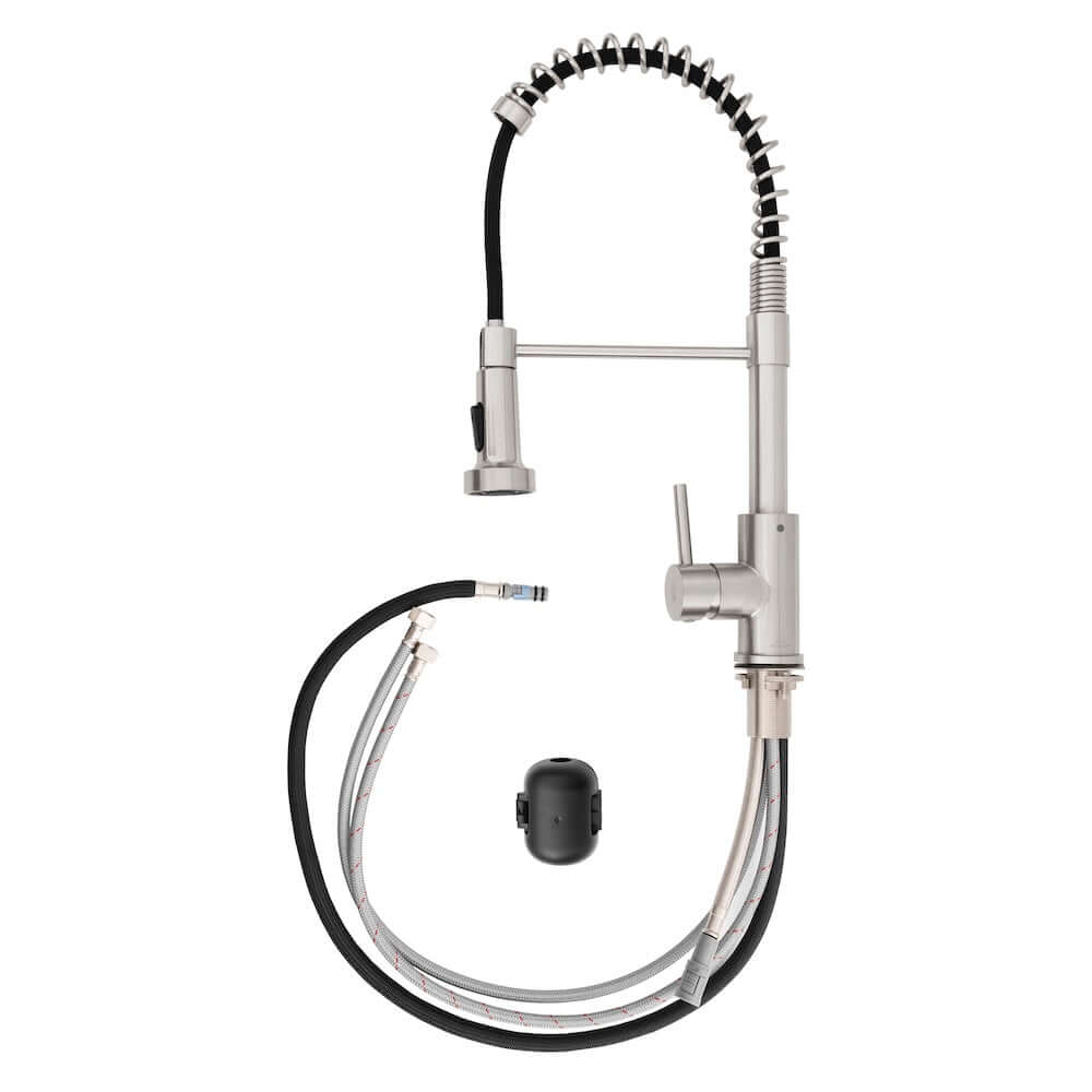 ZLINE Palisades Pull Down Spring Spray Wand Kitchen Faucet in Brushed Nickel (RBCN2-KF-BN)