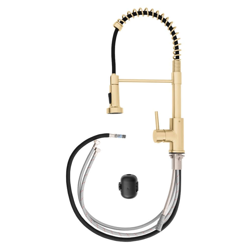 ZLINE Palisades Pull Down Spring Spray Wand Kitchen Faucet in Champagne Bronze (RBCN2-KF-CB)