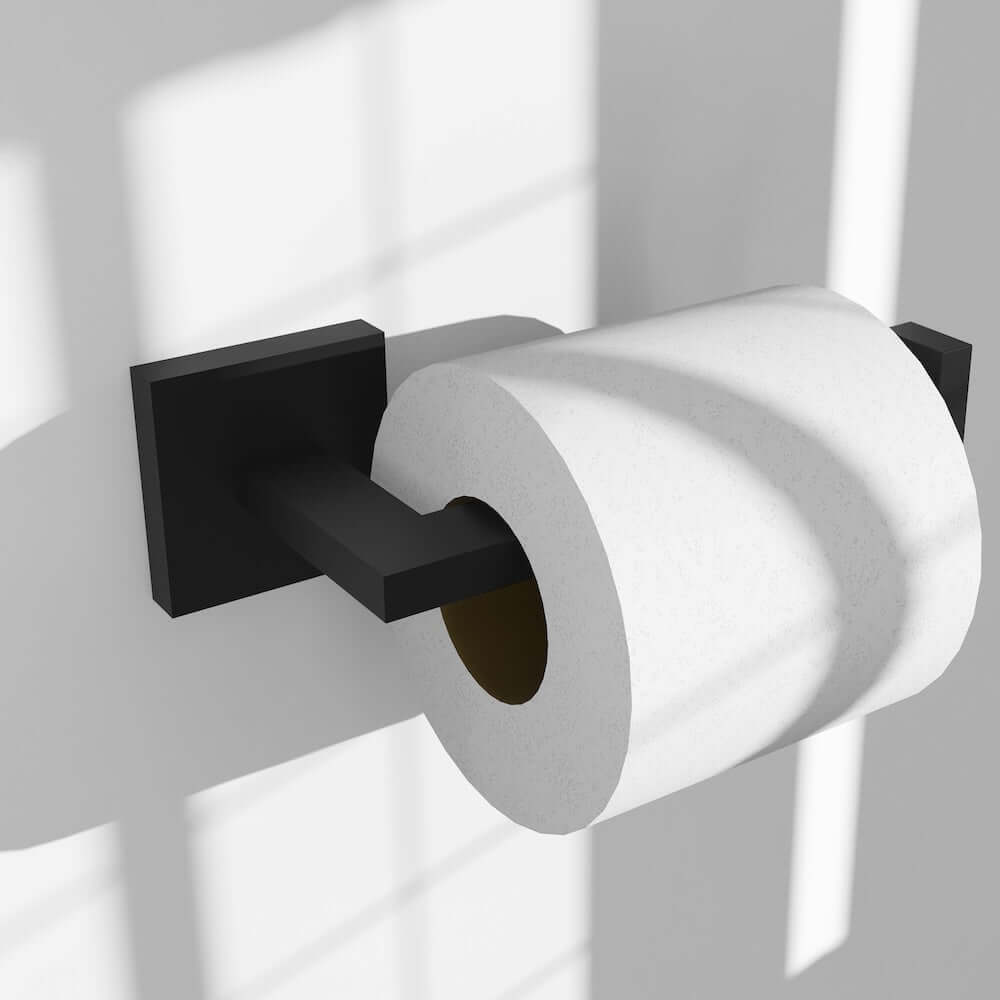 ZLINE Palisades Toilet Paper Holder in Matte Black (RBCN1-TP-MB)