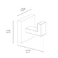 ZLINE Palisades Towel Hook in Champagne Bronze (RBCN1-HK-CB) dimensional diagram.