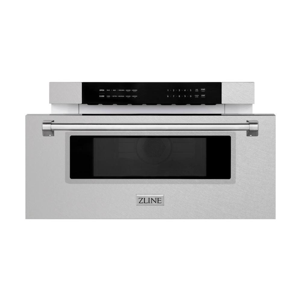 ZLINE 30 in 1.2 cu. ft. Built-in Microwave Drawer in Satin Stainless Steel, Open Box-Good Condition