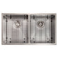 ZLINE 33 in. Anton Undermount Double Bowl Kitchen Sink with Bottom Grid and Color Options (SR50D-33)