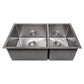 ZLINE 36 in. Chamonix Undermount Double Bowl Kitchen Sink with Bottom Grid and Color Options (SR60D-36)