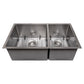 ZLINE 36 in. Chamonix Undermount Double Bowl Kitchen Sink with Bottom Grid and Color Options (SR60D-36)