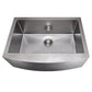 ZLINE 30 in. Zermatt Farmhouse Apron Mount Single Bowl Kitchen Sink with Bottom Grid and Color Options (SAS-30)
