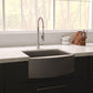 ZLINE 30 in. Zermatt Farmhouse Apron Mount Single Bowl Kitchen Sink with Bottom Grid and Color Options (SAS-30)